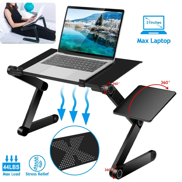 Składana podstawka pod laptopa do 21 cali – kompaktowy transport