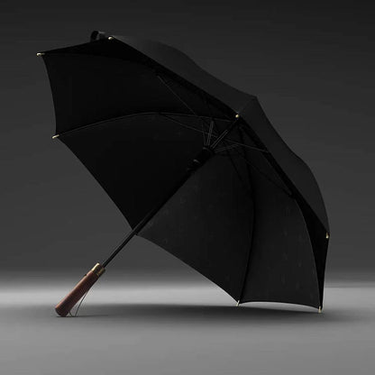 Parasol laskowy z tkaniny pongee – długość 100 cm i drewniana rączka