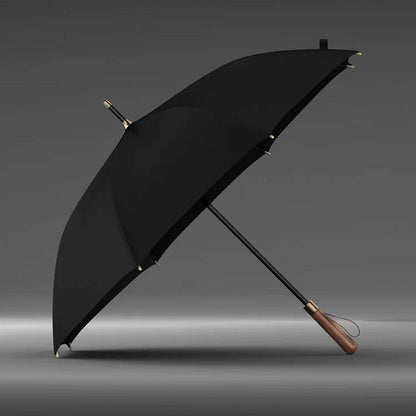 Parasol czarny odporny na wiatr – duży baldachim