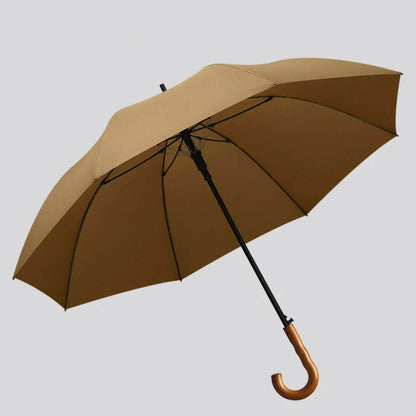 Parasol długi czarny – 8-panelowa czaszka pongee