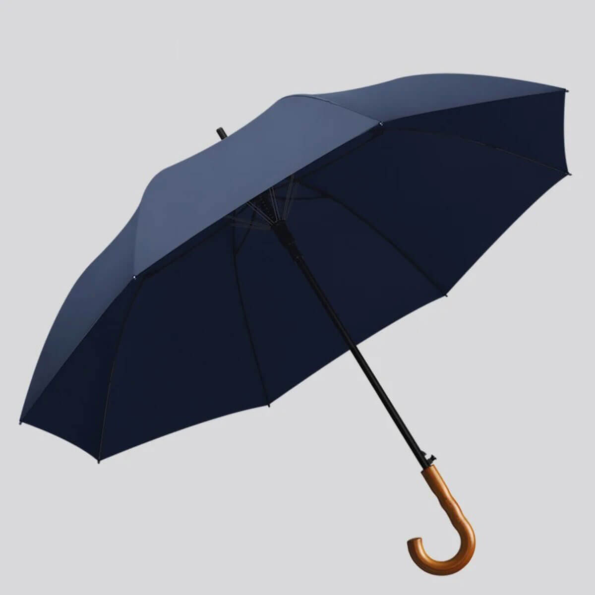 Wiatroodporny parasol długi – solidna rama z włókna szklanego