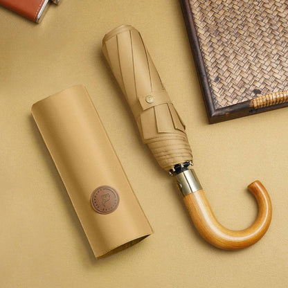 Mocny parasol składany automatyczny – elegancki design