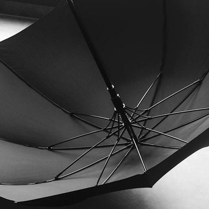 Czarny elegancki parasol męski 110 cm