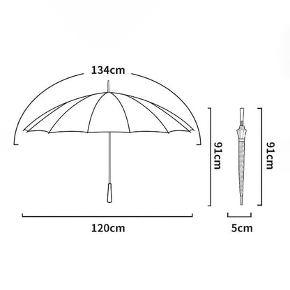 Klasyczny parasol długi – elegancki dodatek do każdej garderoby
