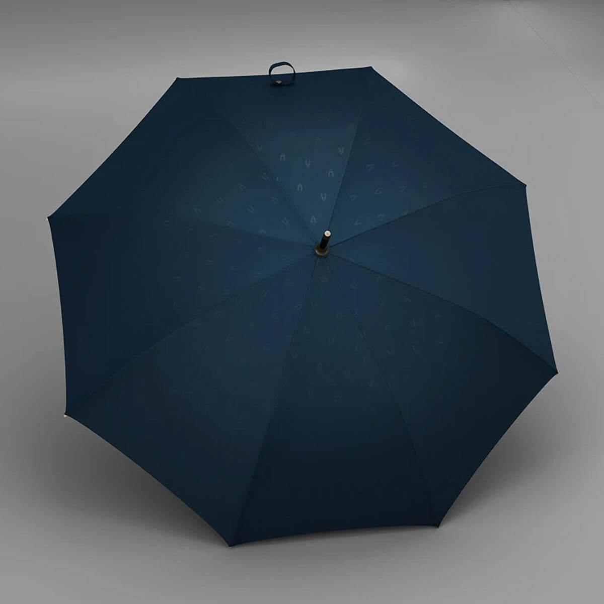 Parasol XXL granatowy drewniana rączka elegancki design