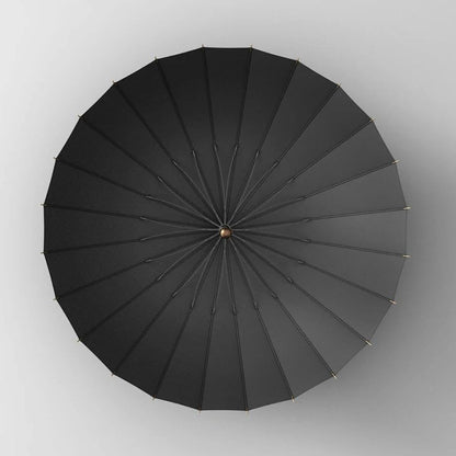 Mocny parasol laska z drewnianym uchwytem