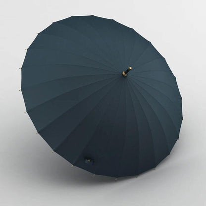 Parasol z drewnianą rączką – kolor czarny
